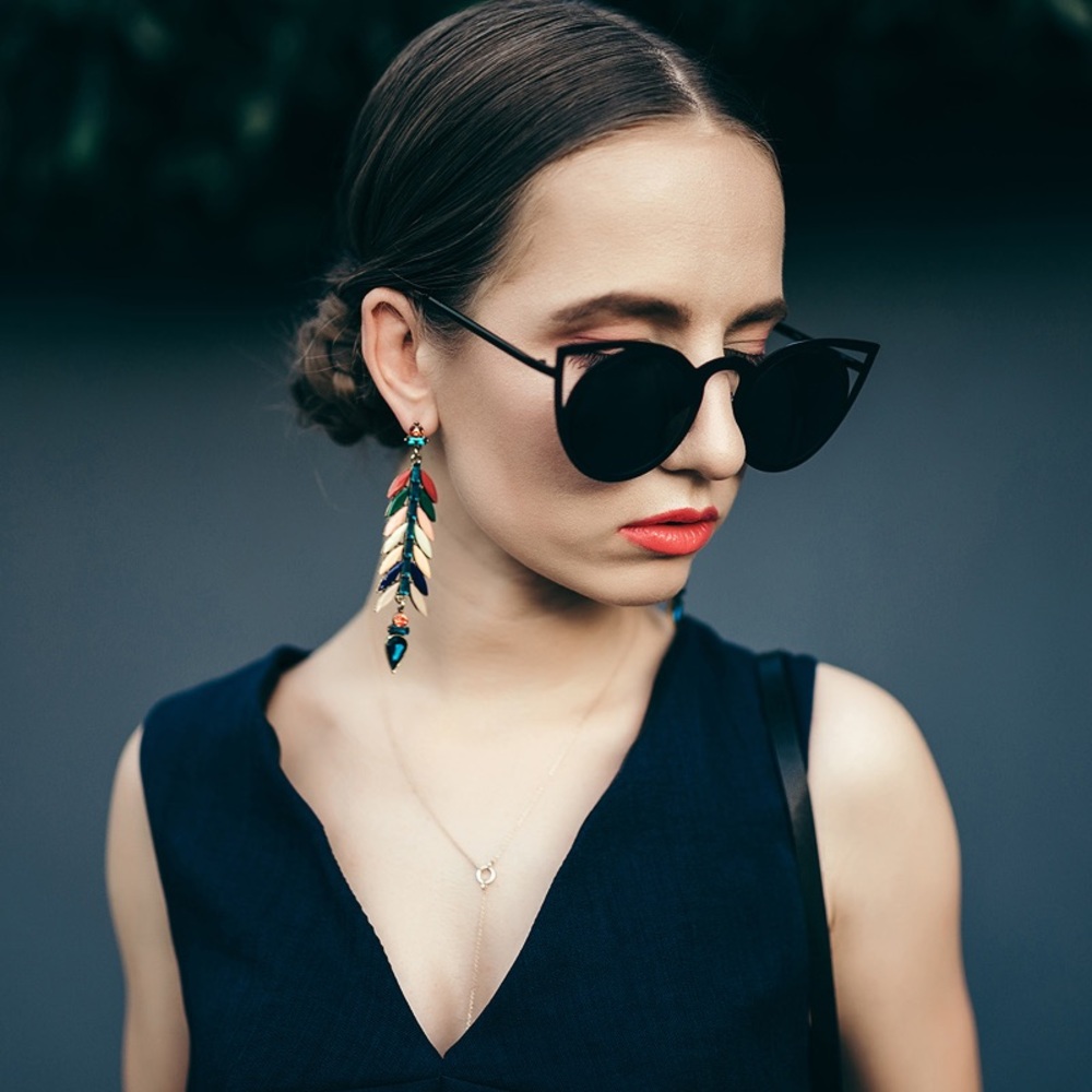 Cat Eye Sunglasses Copper - Picture 4 of 7